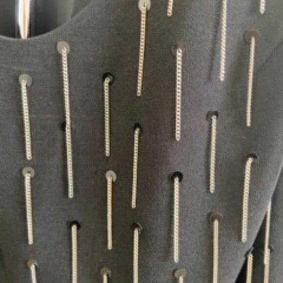 Diane von Furstenberg Black Embellished Top – Size 4 - Picture 3 of 4